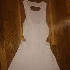 White skater dress